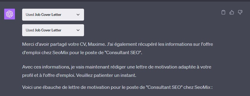 Lettre De Motivation Avec Intelligence Artificielle